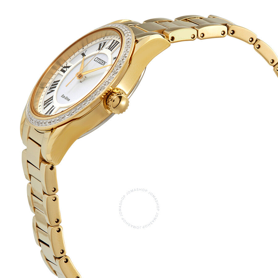 Citizen Arezzo Diamond White Dial Ladies Watch EM0882-59A - Dawson Watches #2