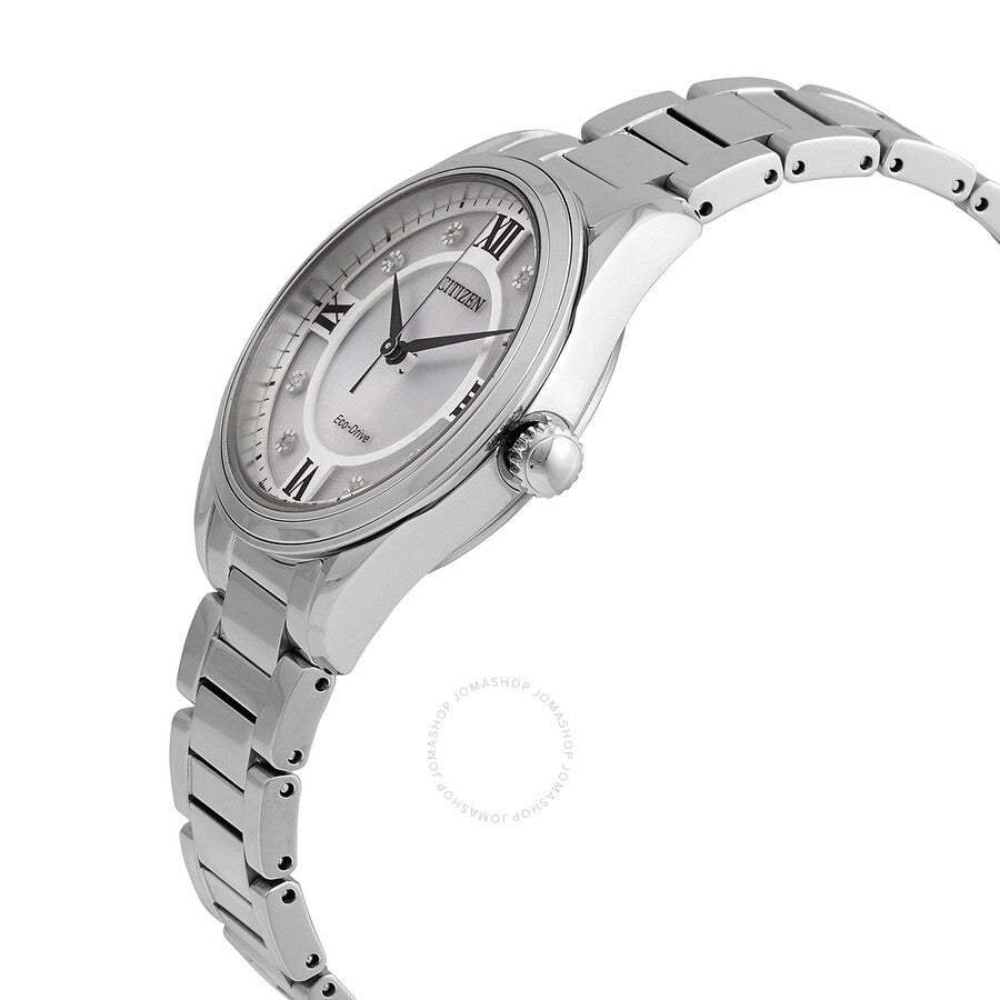 Citizen Arezzo Eco-Drive Silver Dial Ladies Watch EM0870-58A - Dawson Watches #2