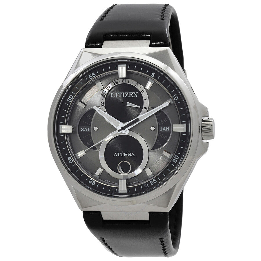 Citizen Attesa Moon Phase Grey Dial Men's Watch BU0060-09H - Dawson Watches
