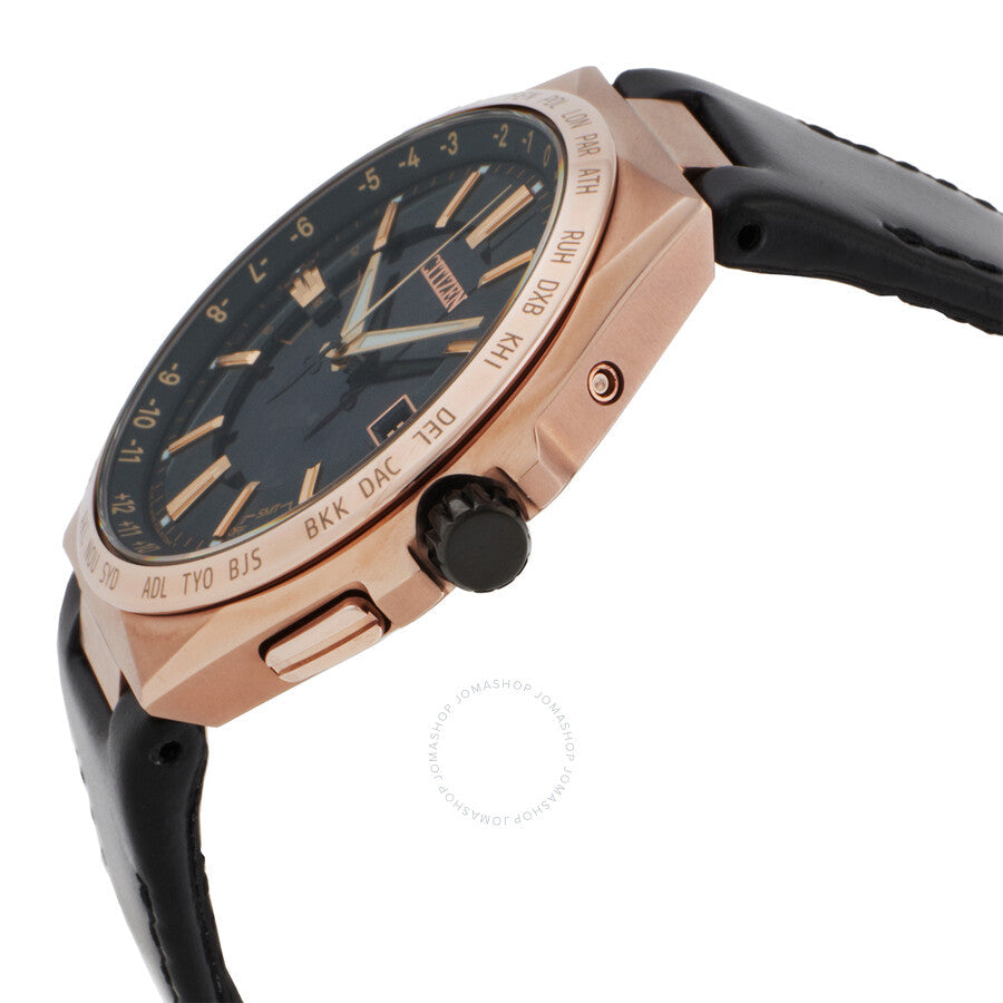 Citizen Attesa Perpetual World Time Black Dial Men's Watch CB0217-04E - Dawson Watches #2