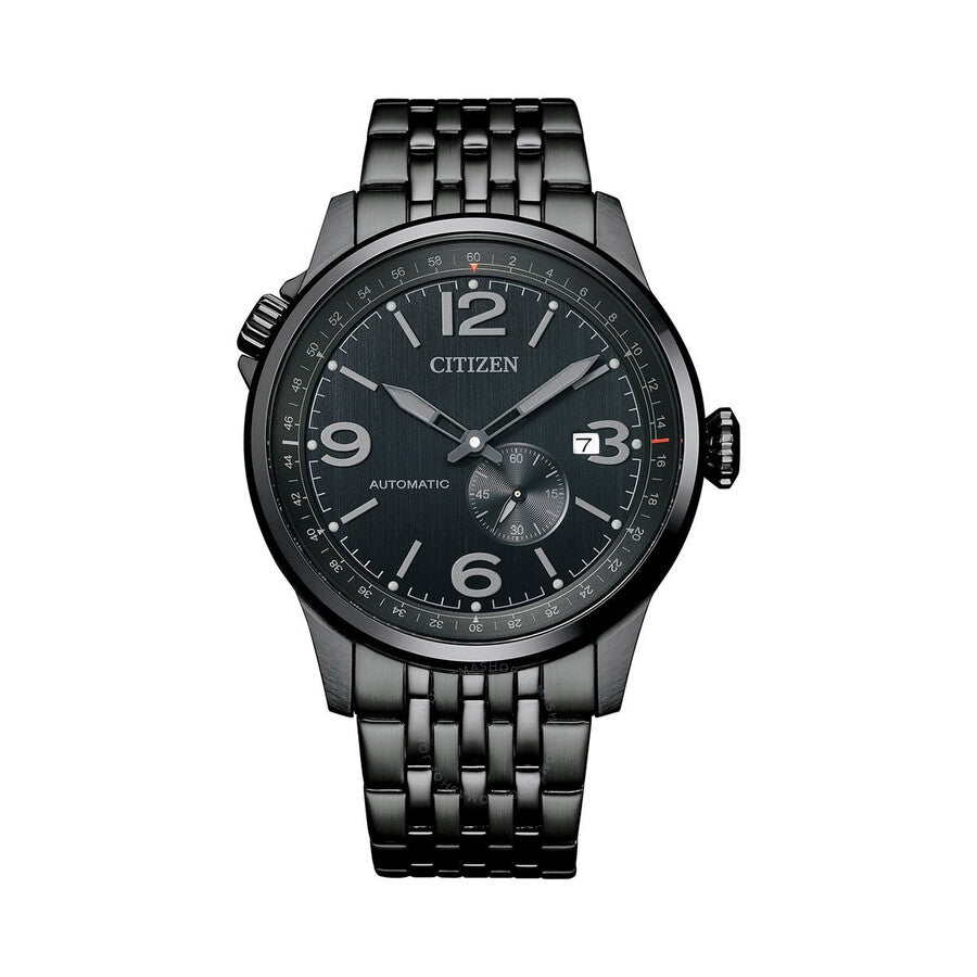 Citizen Automatic Black Dial Stainless Steel Men's Watch NJ0147-85E - Dawson Watches