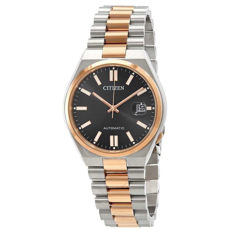 Tsuyosa Automatic Black Dial Two-Tone Men's Watch NJ0154-80H - Dawson Watches
