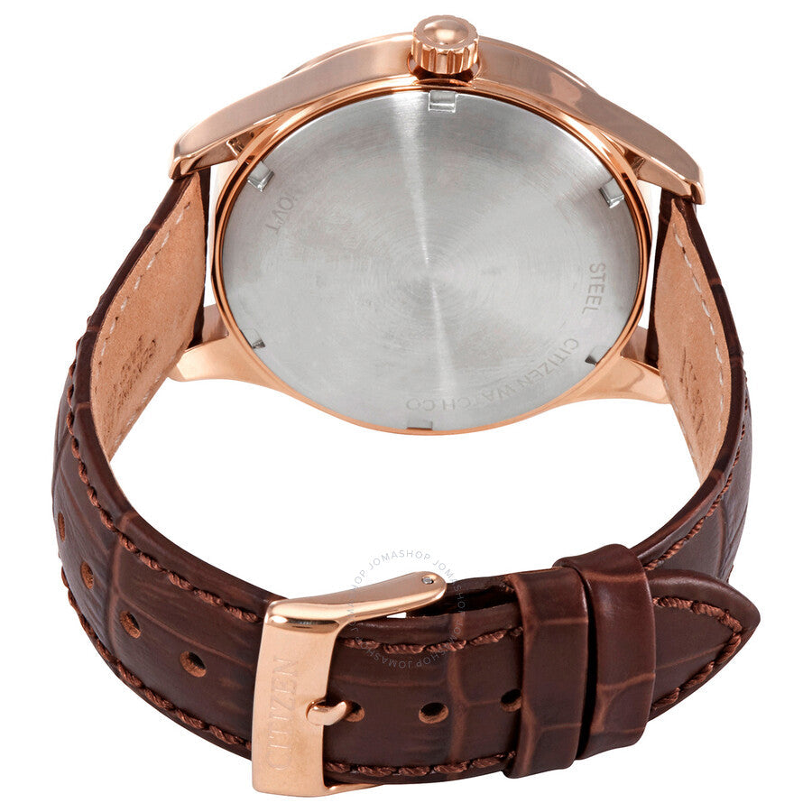 Citizen Automatic Brown Dial Brown Leather Men's Watch NH8363-14X - Dawson Watches #3