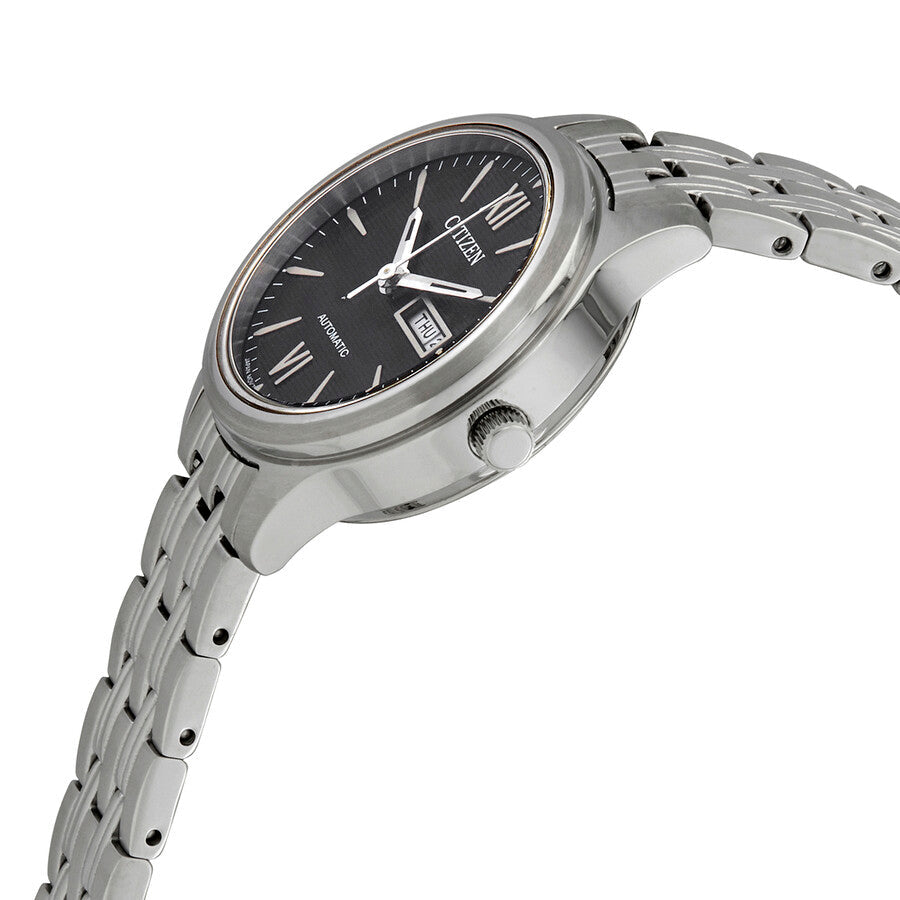 Citizen Automatic Day-Date Black Dial Stainless Steel Ladies Watch PD7130-51E - Dawson Watches #2