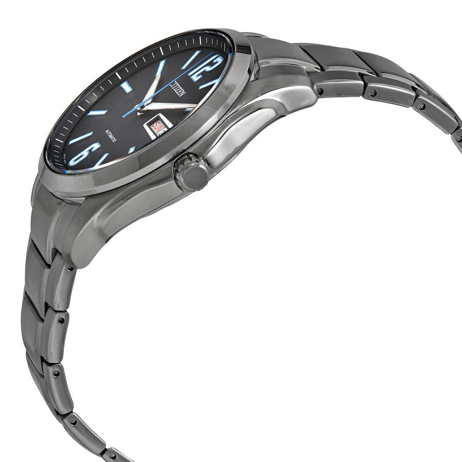 Citizen Automatic Day-Date Black Dial Stainless Steel Men's Watch NH7490-55E - Dawson Watches #2