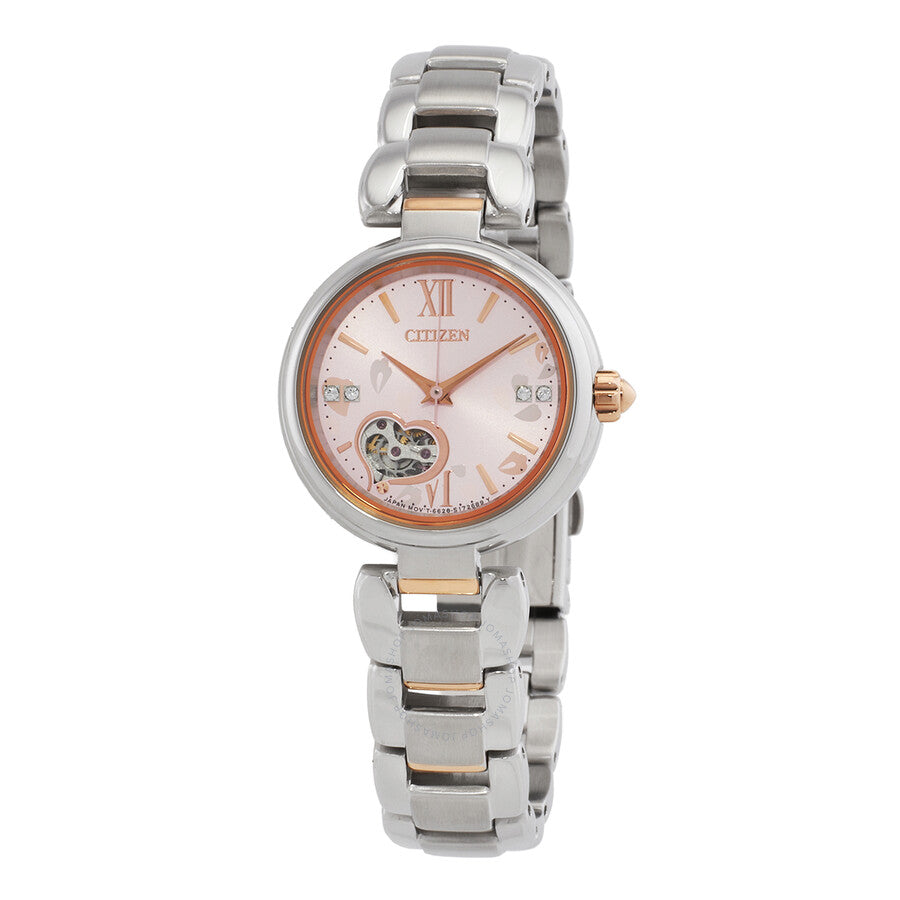 Citizen Automatic Pink Dial Ladies Watch PR1024-84X - Dawson Watches