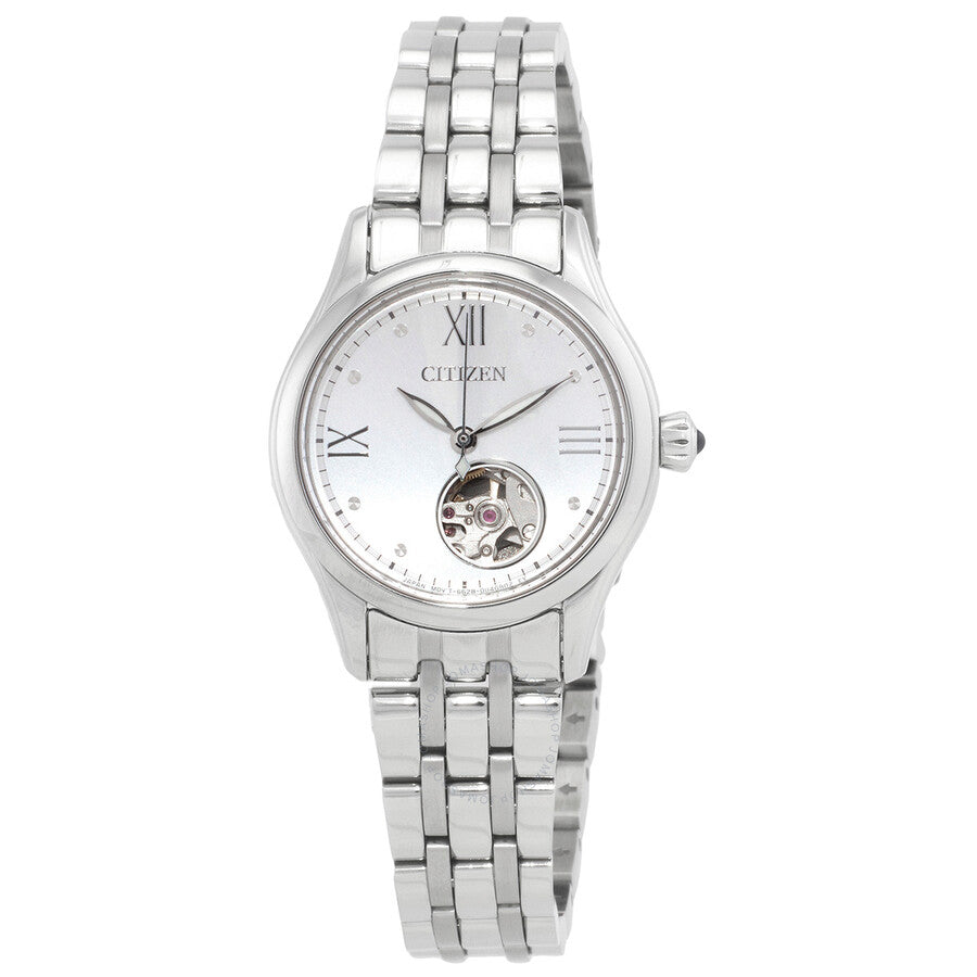 Citizen Automatic Silver Dial Ladies Watch PR1040-88A - Dawson Watches