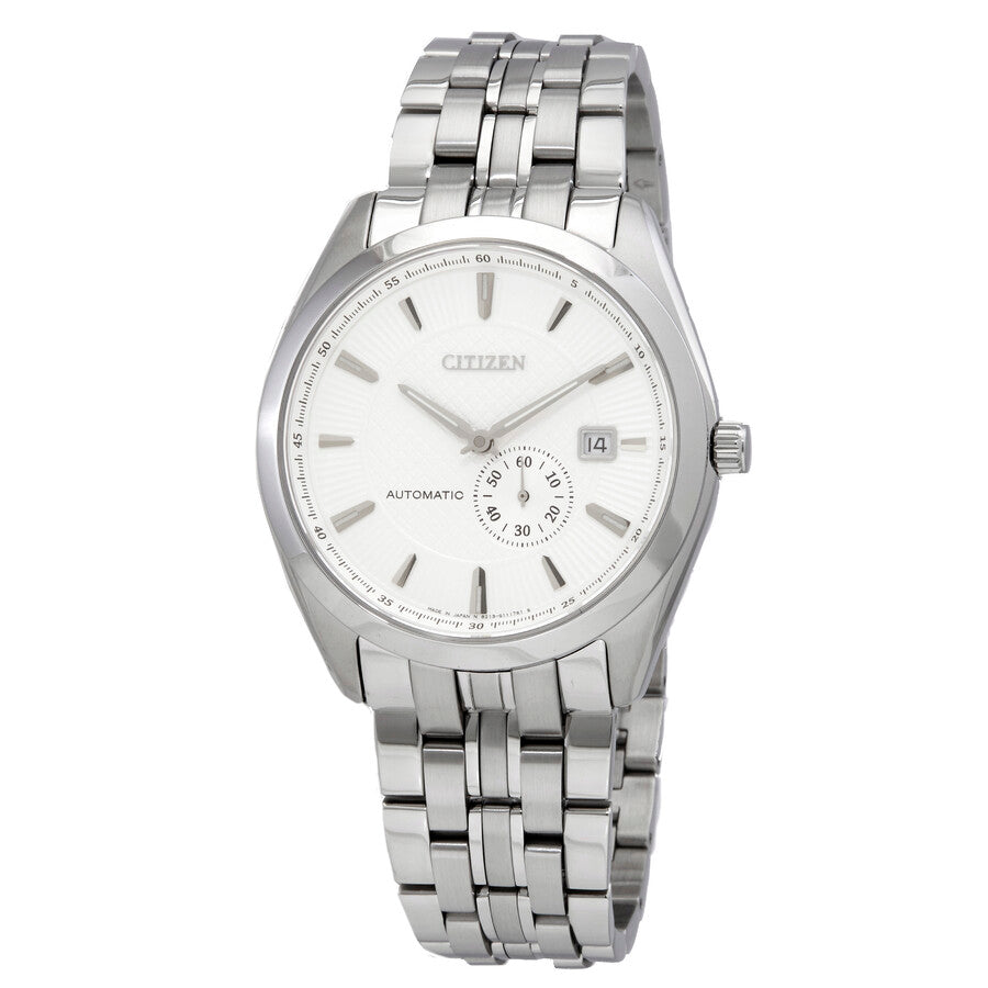 Citizen Automatic White Dial Stainless Steel Men's Watch NJ0030-58A - Dawson Watches