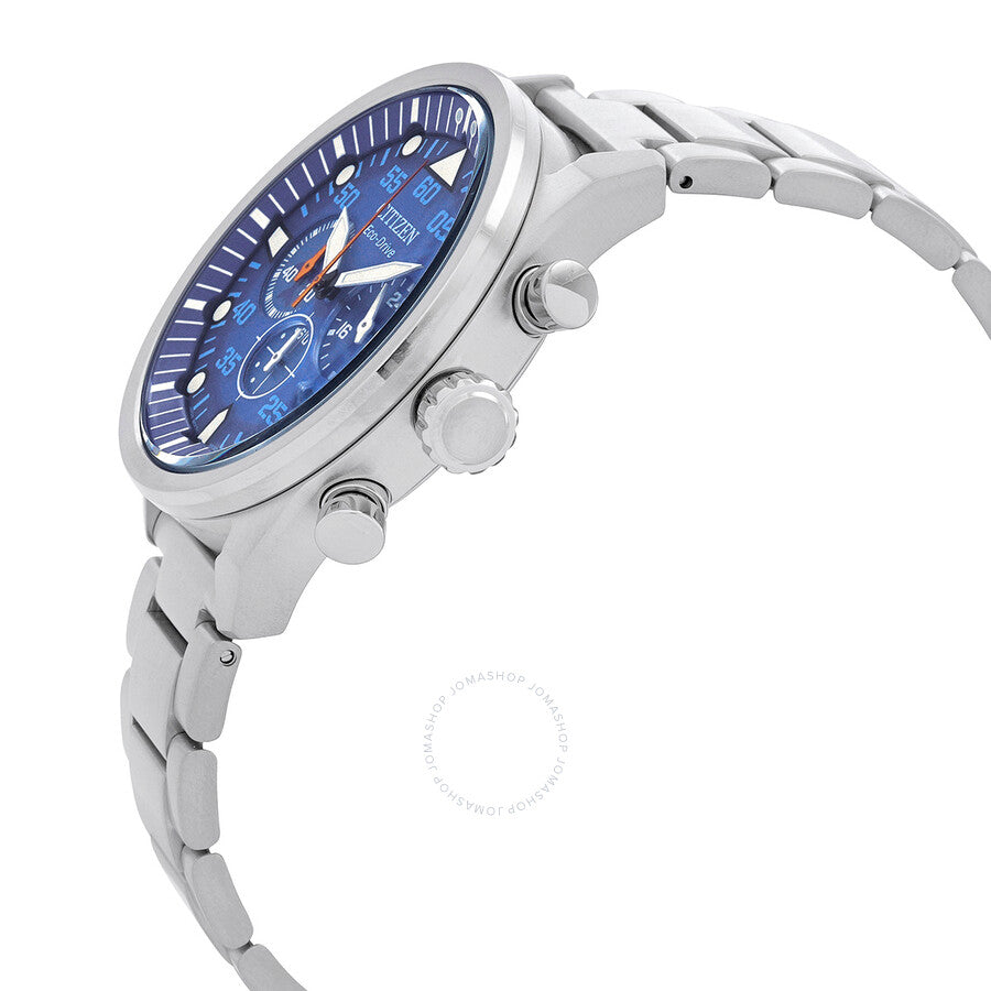 Citizen Avion Chronograph Eco-Drive Blue Dial Men's Watch CA4211-72L - Dawson Watches #2