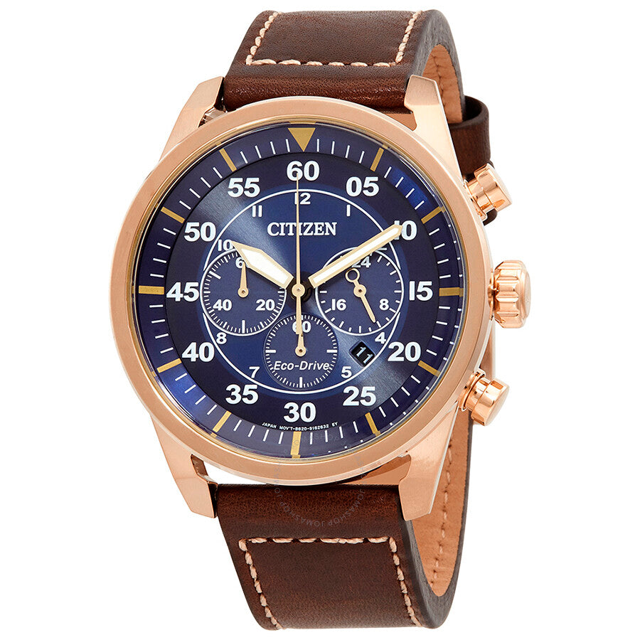 Citizen Avion Chronograph Eco-Drive Blue Dial Men's Watch CA4213-18L - Dawson Watches