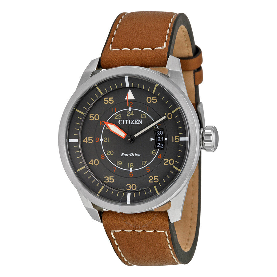 Citizen Avion Dark Grey Dial Men's Watch AW1361-10H - Dawson Watches