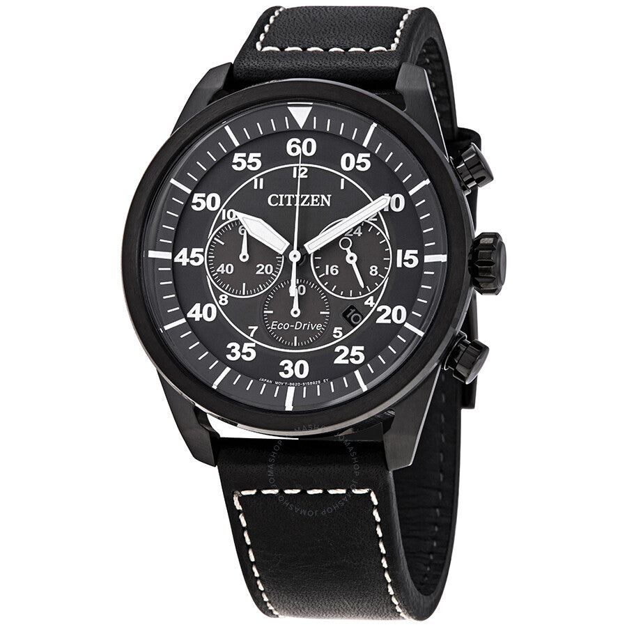 Citizen Avion Eco-Drive Chronograph Luminous Hands Men's Watch CA4215-21H - Dawson Watches