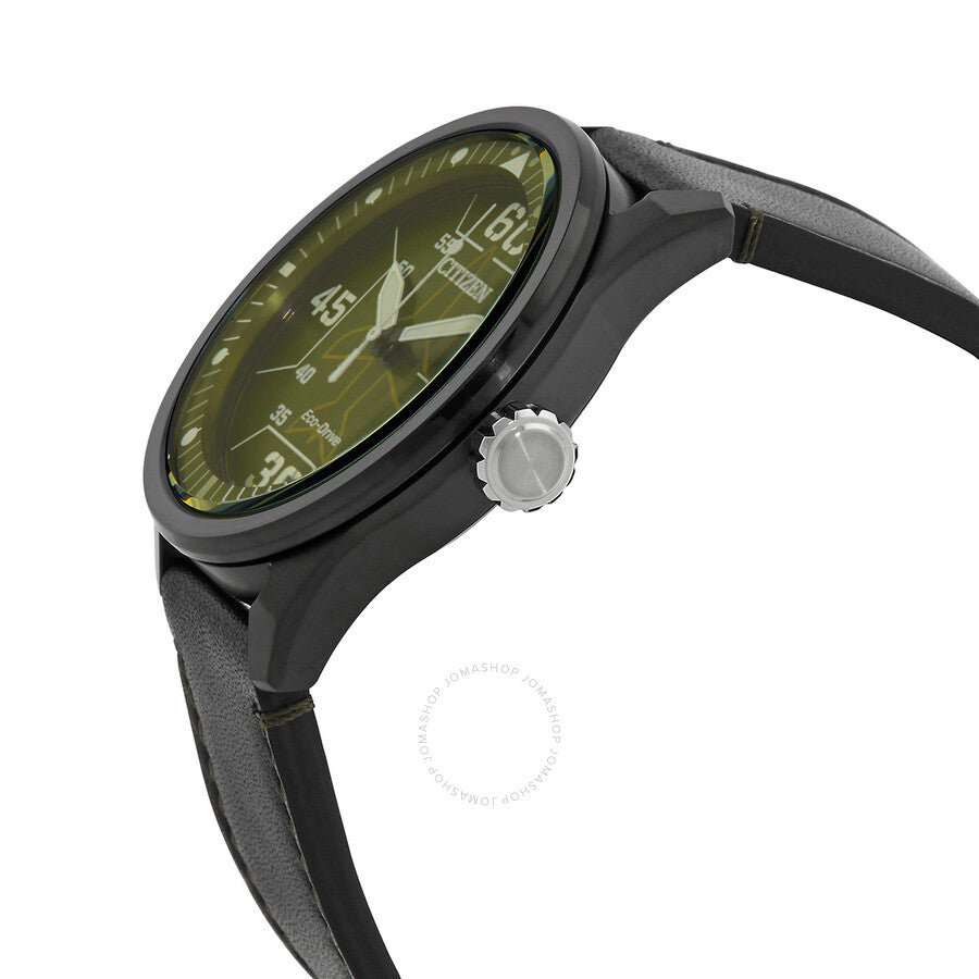 Citizen Avion Eco-Drive Green Dial Men's Watch AW1735-03X - Dawson Watches #2
