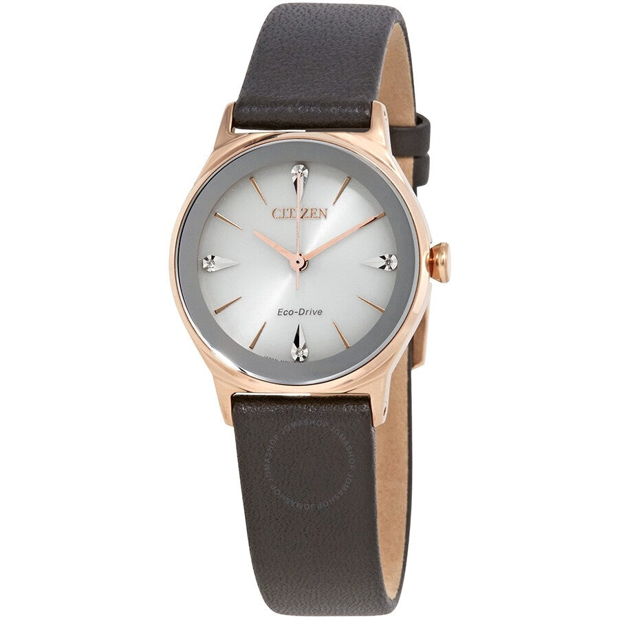 Citizen Axiom Eco-Drive Diamond Accented Dial Ladies Watch EM0733-08A - Dawson Watches