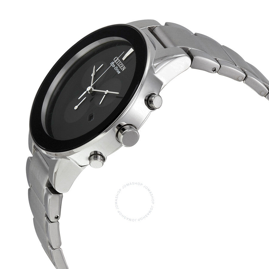 Citizen Axiom Eco-Drive Chronograph Black Dial Men's Watch AT2240-51E - Dawson Watches #2