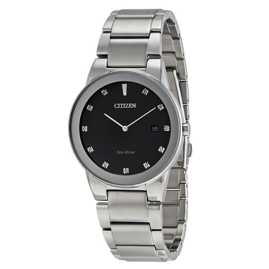 Citizen Axiom Eco-Drive Black Dial Men's Watch AU1060-51G - Dawson Watches