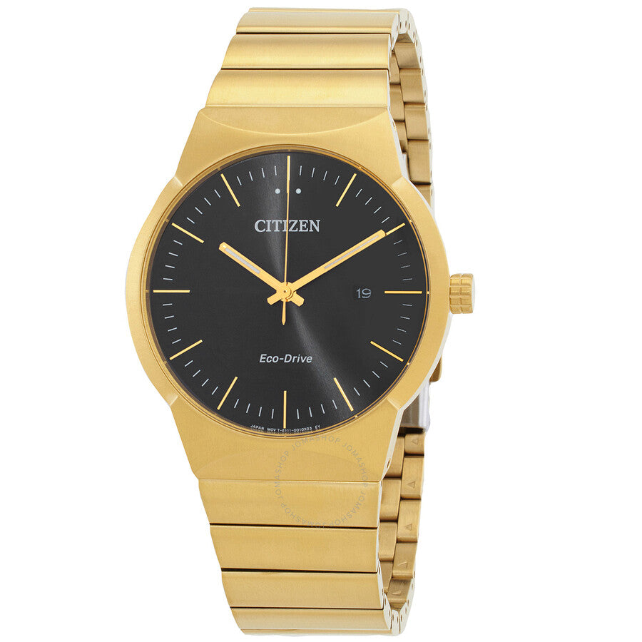 Citizen Axiom Eco-Drive Black Dial Unisex Watch BM7582-56E - Dawson Watches