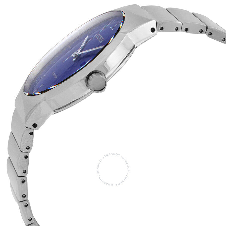 Citizen Axiom Eco-Drive Blue Dial Unisex Watch BM7580-51L - Dawson Watches #2