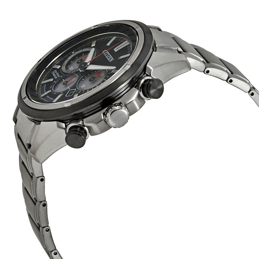 Citizen Black Dial Eco-Drive Super Titanium Chronograph Watch CA4241-55E - Dawson Watches #2