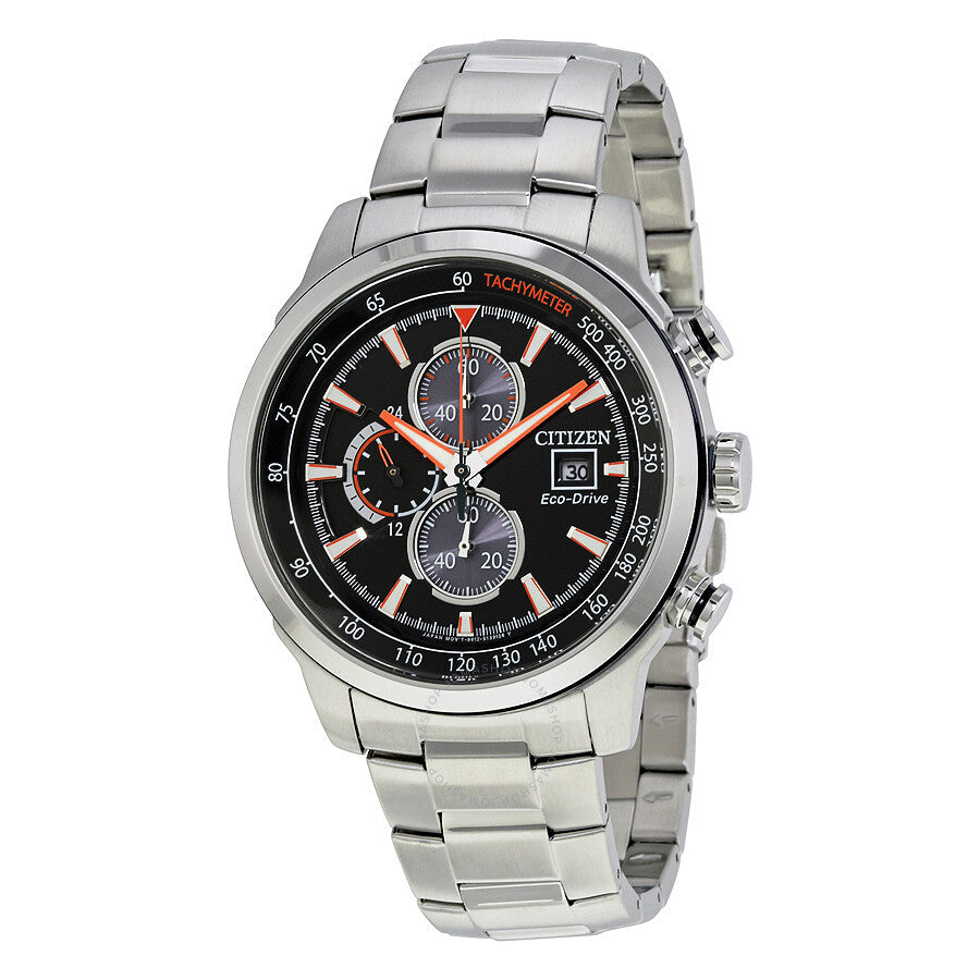 Citizen Eco Drive Chronograph Black Dial Men's Watch CA0574-54E - Dawson Watches