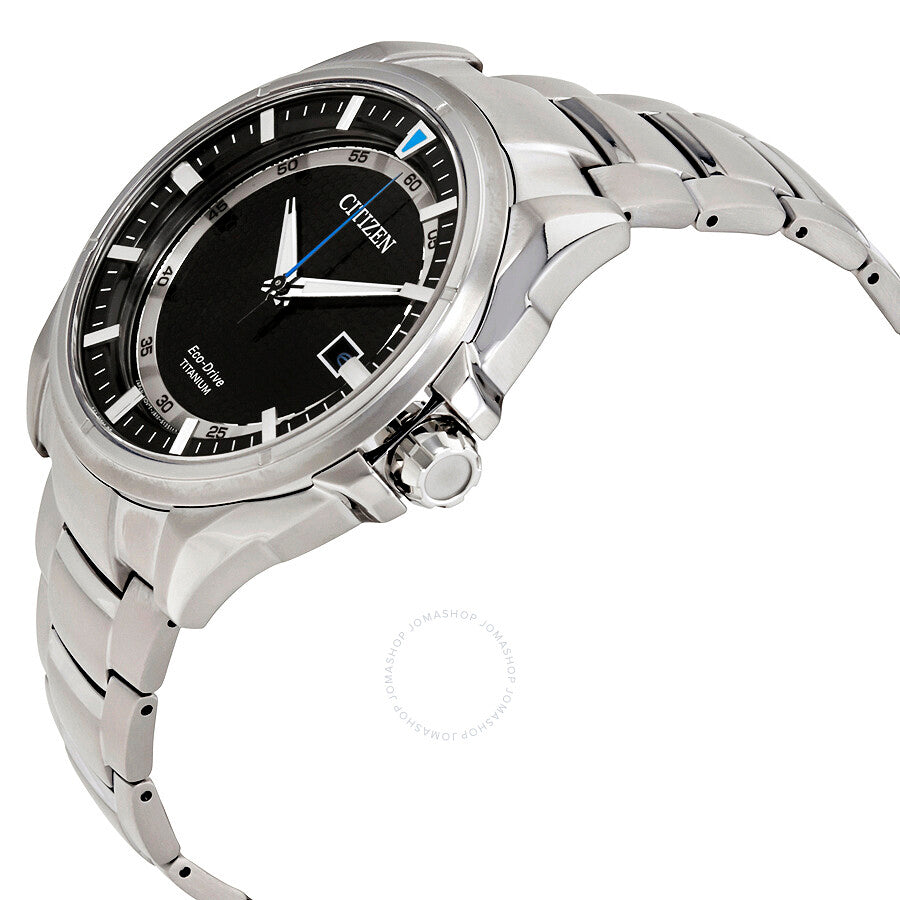 Citizen Eco-Drive Titanium Sapphire Crystal Black Dial Men's Watch AW1400-52E - Dawson Watches #2
