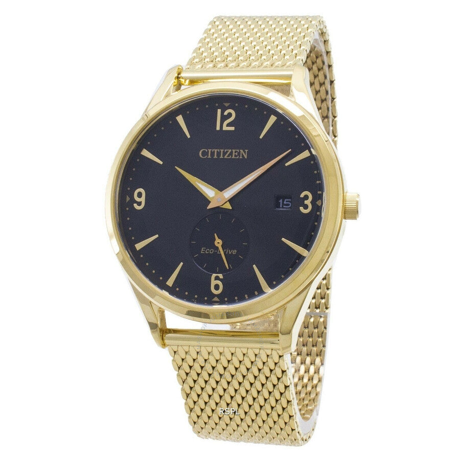 Citizen Eco-Drive Black Dial Gold-toneMens Watch BV1118-84E - Dawson Watches