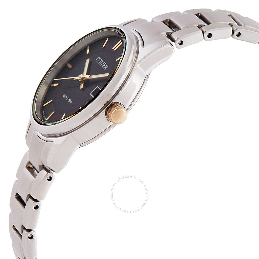 Citizen Black Dial Stainless Steel Band Ladies Watch EW2317-76E - Dawson Watches #2