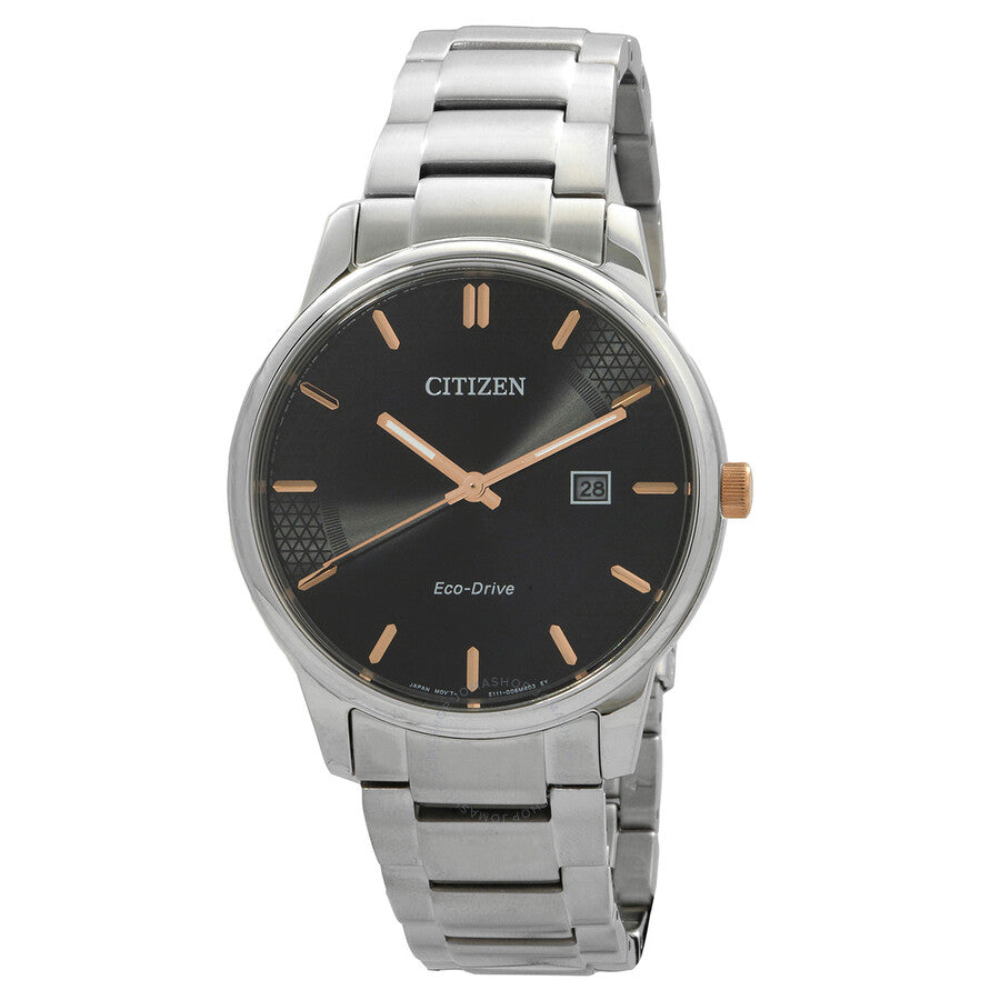 Citizen Black Dial Stainless Steel Band Men's Watch Bm6977-70E - Dawson Watches