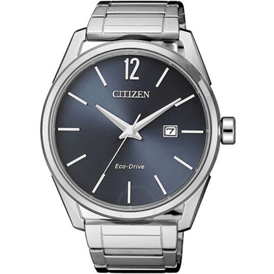 Citizen Eco-Drive Blue Dial Stainless Steel Men's Watch BM7411-83H - Dawson Watches