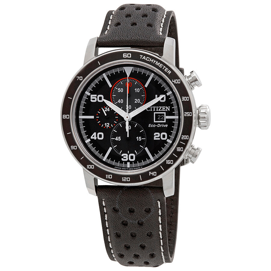 Citizen Brycen Chronograph Black Dial Men's Watch CA0649-14E - Dawson Watches