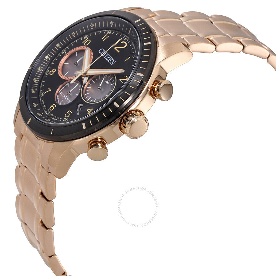 Citizen Brycen Eco-Drive Chronograph Black Dial Men's Watch CA4359-55E - Dawson Watches #2