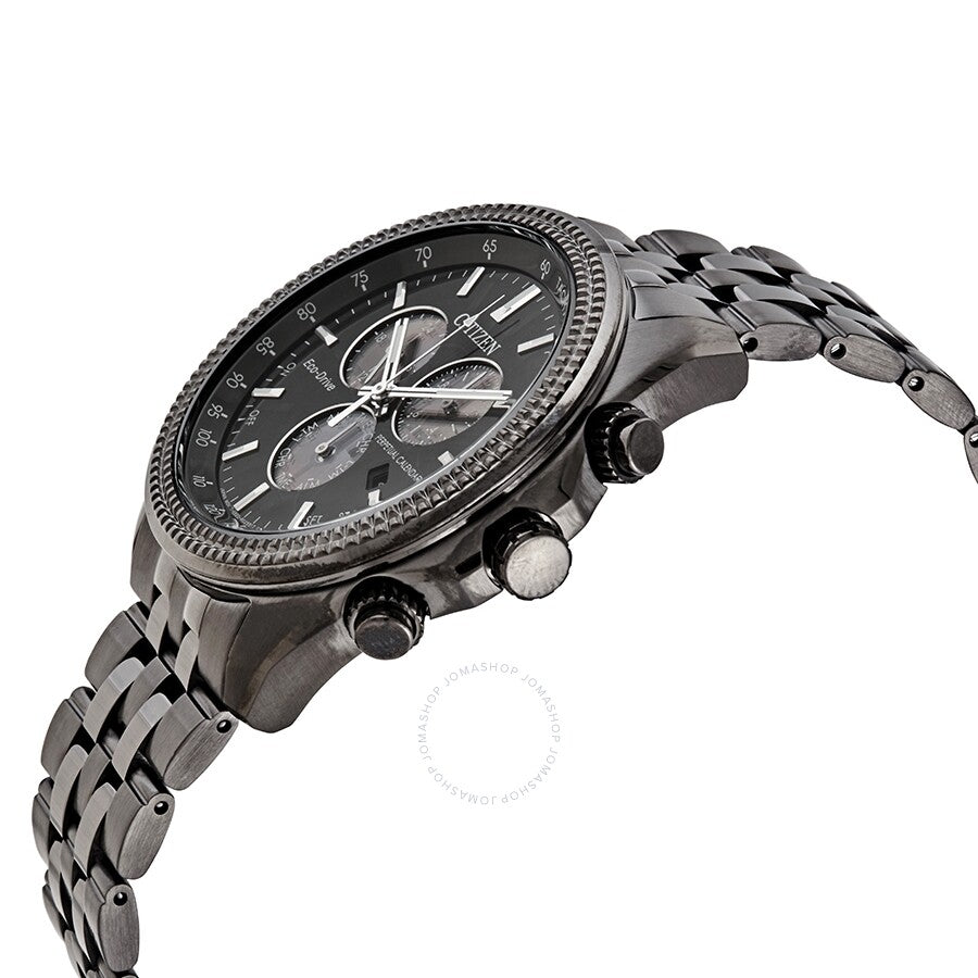 Citizen Brycen Perpetual Chronograph Black Dial Men's Watch BL5567-57E - Dawson Watches #2