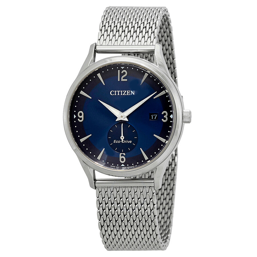 Citizen BTW Blue Dial Stainless Steel Mesh Men's Watch BV1110-51L - Dawson Watches