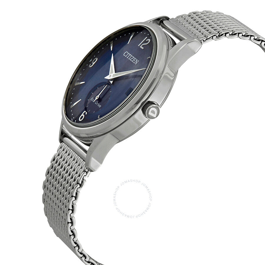Citizen BTW Blue Dial Stainless Steel Mesh Men's Watch BV1110-51L - Dawson Watches #2