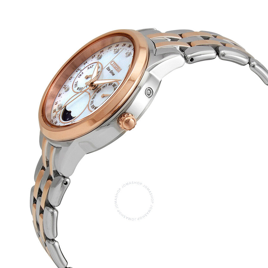 Citizen Calendrier Chronograph Diamond Eco-Drive Ladies Watch FD0006-56D - Dawson Watches #2