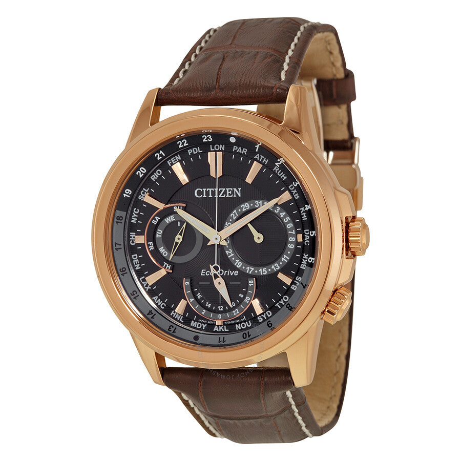 Citizen Calendrier Eco-Drive Black Dial Men's Watch BU2023-04E - Dawson Watches