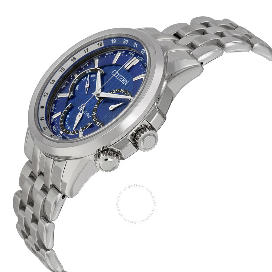 Citizen Calendrier Eco-Drive World Time Dark Blue Dial Men's Watch BU2021-51L - Dawson Watches #2