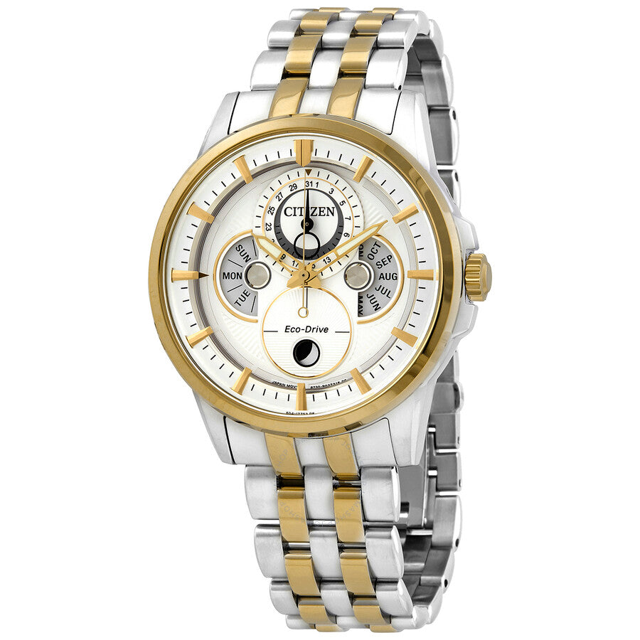Citizen Calendrier Multi-Function Silver Dial Two-tone Men's Watch BU0056-57A - Dawson Watches