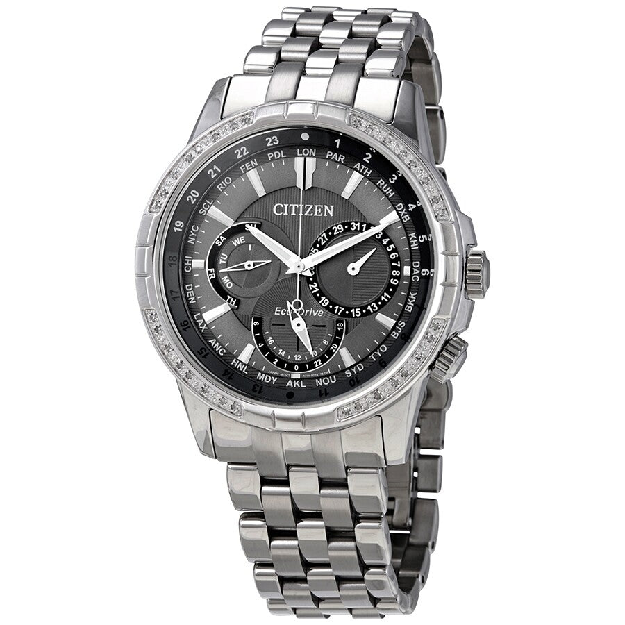 Citizen Calendrier World Time Grey Dial Men's Watch BU2080-51H - Dawson Watches