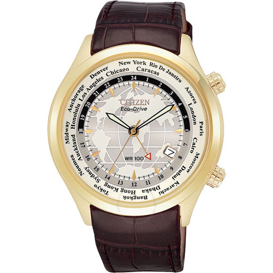 Citizen Calibre 6000 Gold-Tone World Time Men's Watch BJ9122-03A - Dawson Watches