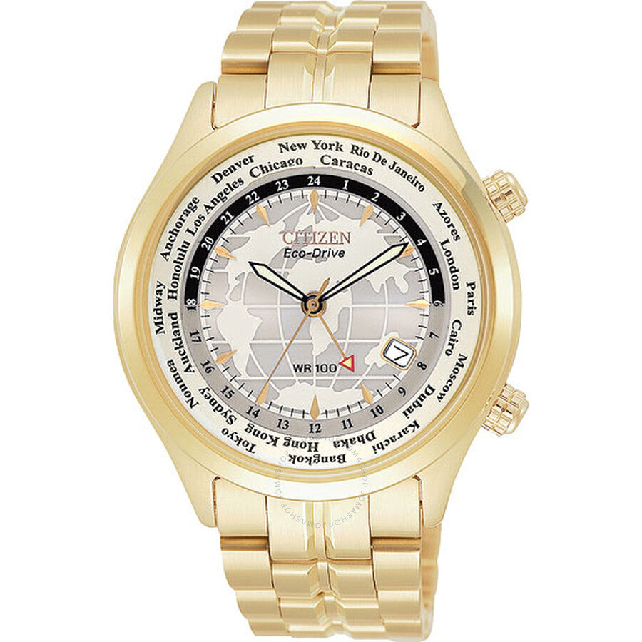 Citizen Calibre 6000 Gold-Tone World Time Men's Watch BJ9122-54A - Dawson Watches