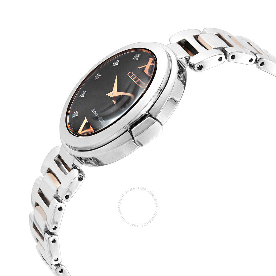 Citizen Capella Diamond Black Dial Ladies Two-Tone Watch EX1516-52E - Dawson Watches #2