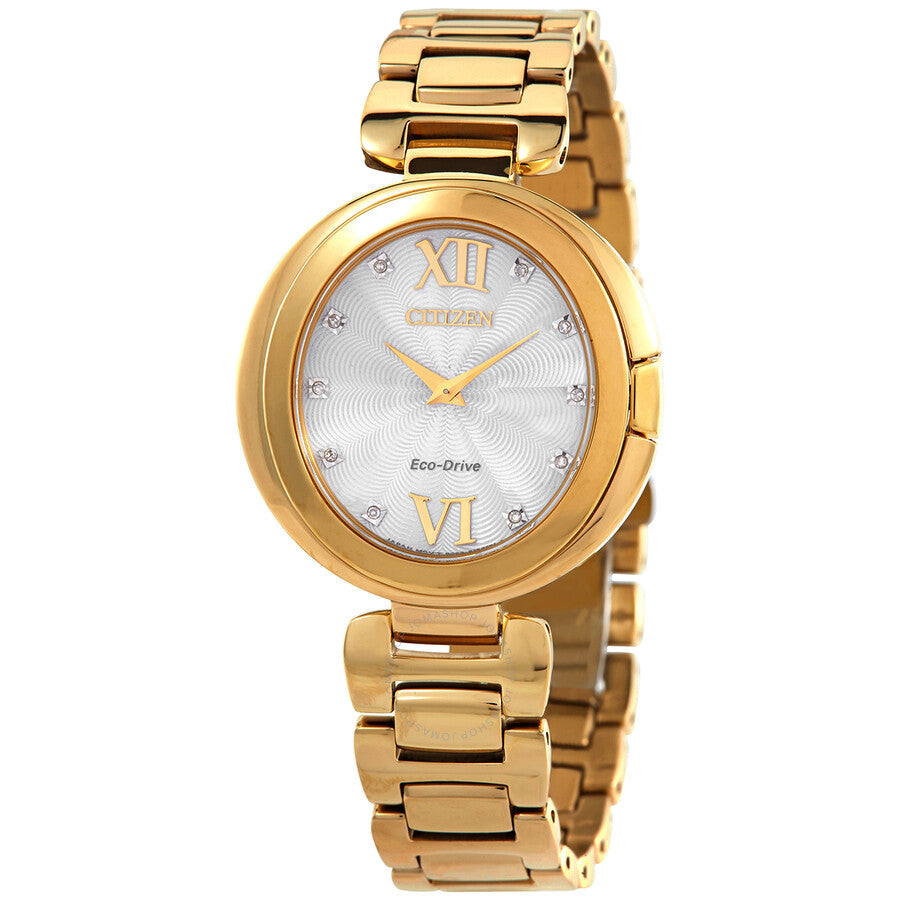 Citizen Capella Diamond Silver Dial Ladies Watch EX1512-53A - Dawson Watches