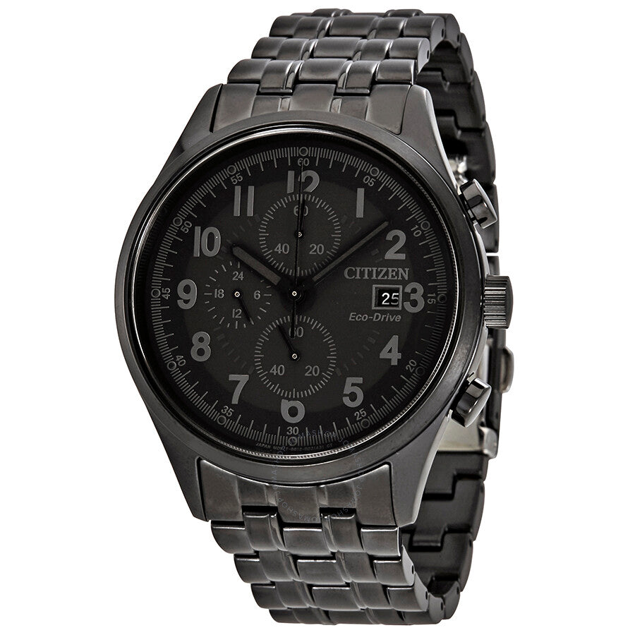 Citizen Chandler Chronograph Black Dial Men's Watch CA0625-55E - Dawson Watches