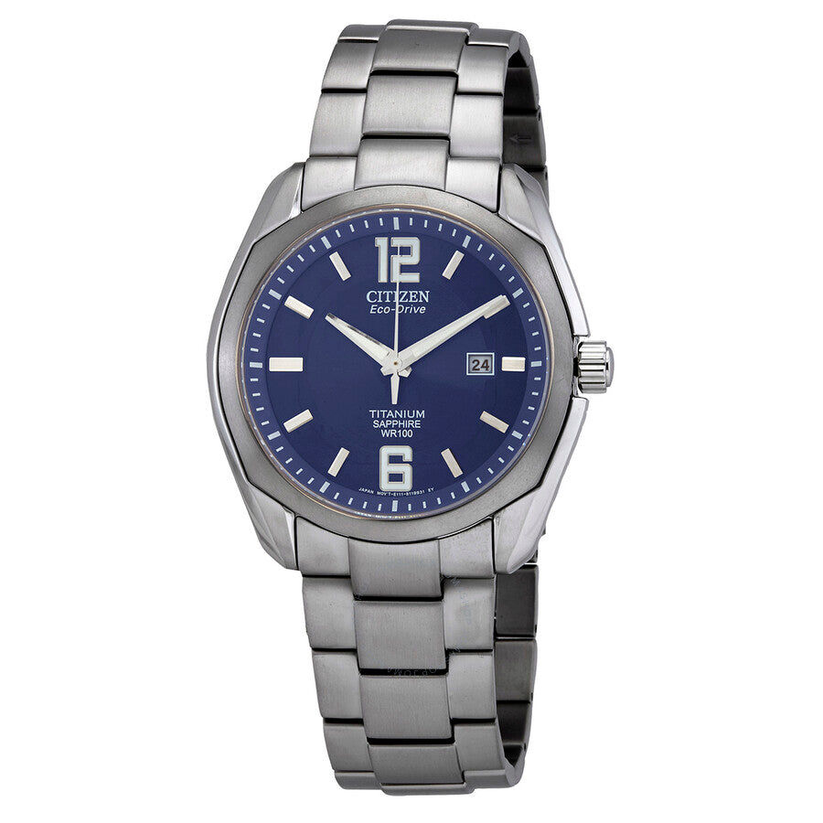 Citizen Chandler Blue Dial Titanium Men's Watch BM7080-54L - Dawson Watches