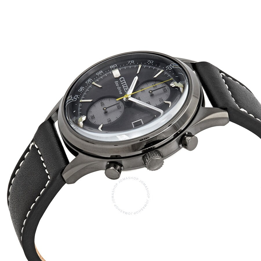 Citizen Chandler Chronograph Eco-Drive Black Dial Men's Watch CA7027-08E - Dawson Watches #2