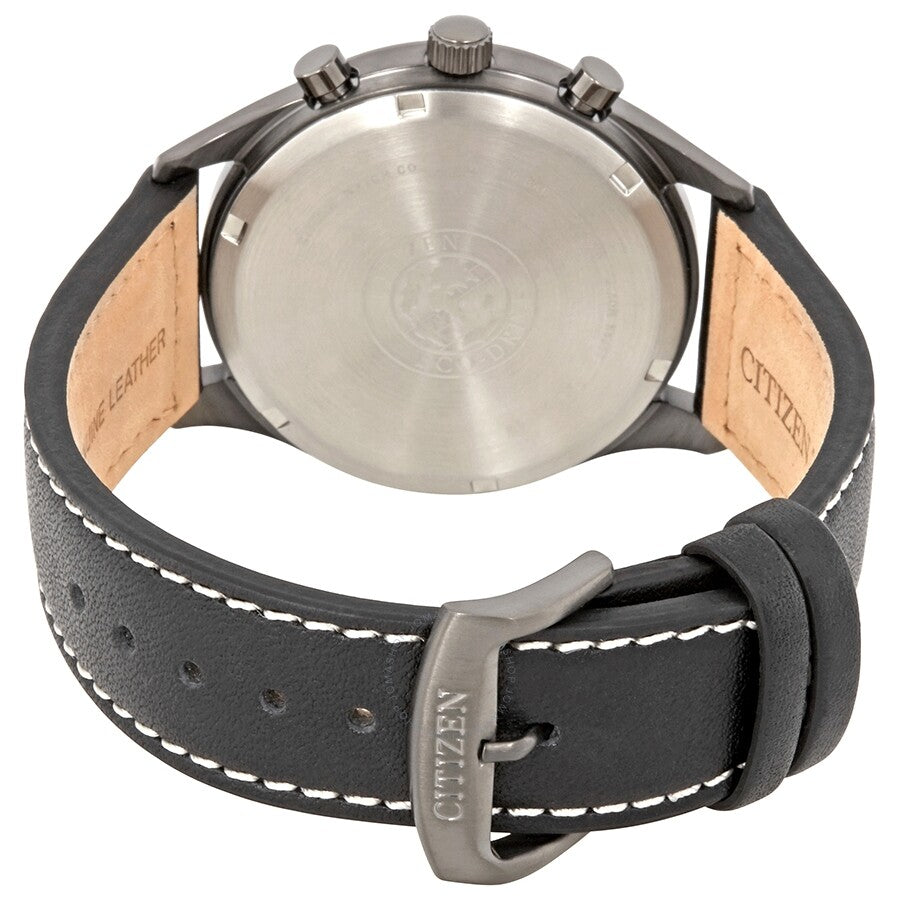 Citizen Chandler Chronograph Eco-Drive Black Dial Men's Watch CA7027-08E - Dawson Watches #3
