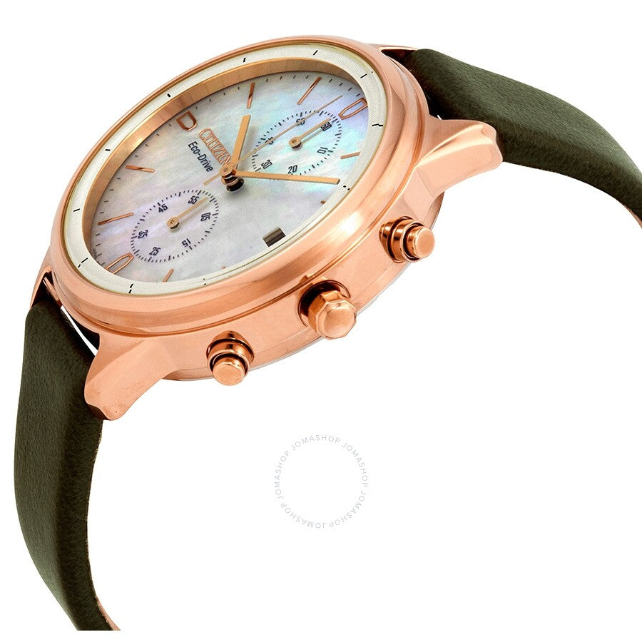 Citizen Chandler Chronograph Mother of Pearl Ladies Watch FB2008-01D - Dawson Watches #2
