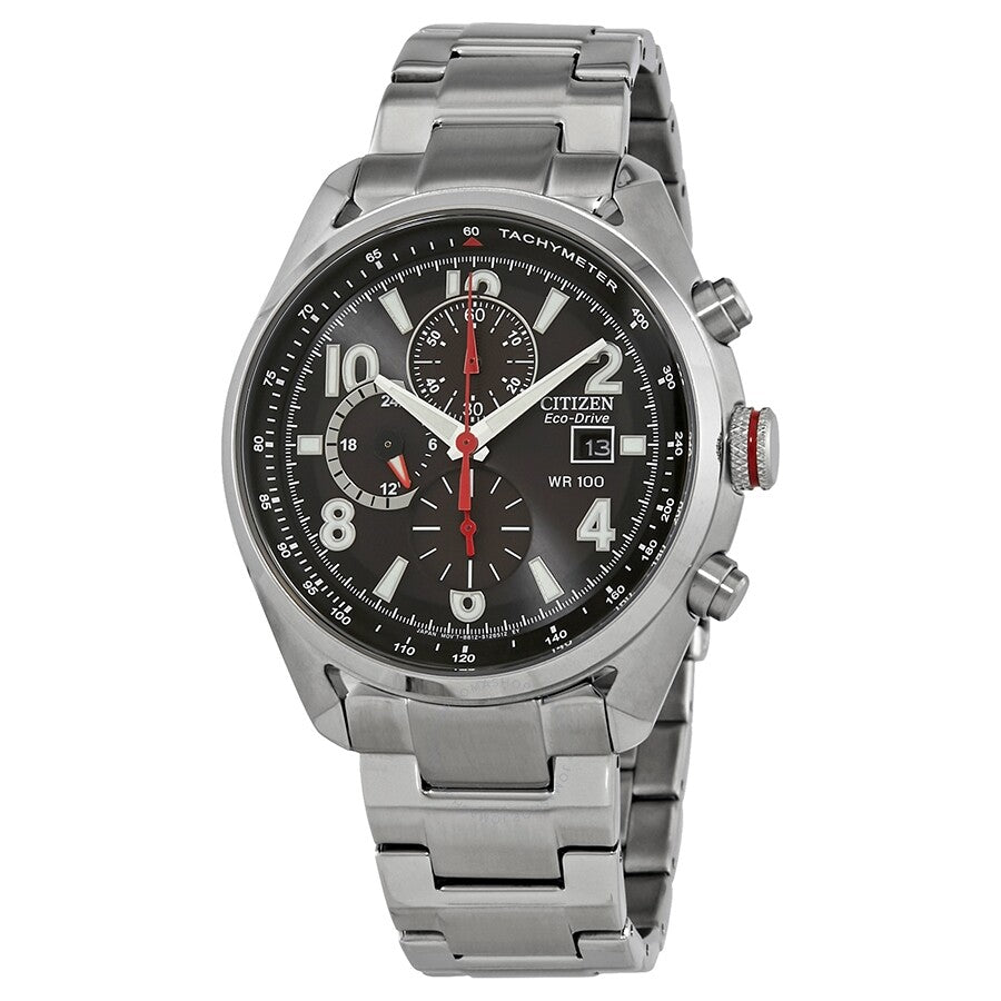 Citizen Chandler Eco-Drive Chronograph Black Dial Men's Watch CA0368-56E - Dawson Watches