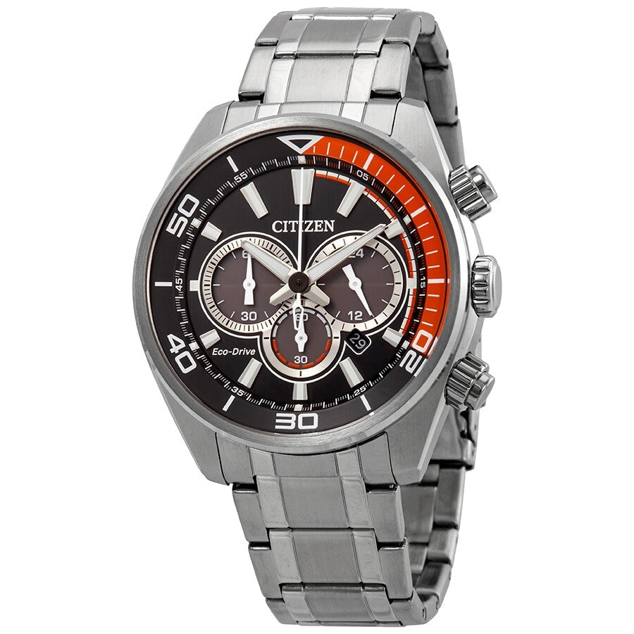 Citizen Chandler Eco-Drive Chronograph Black Dial Men's Watch CA4330-57E - Dawson Watches